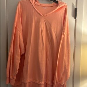 Athleta Coral V-Neck Top